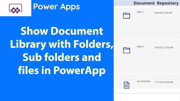 Power Canvas App - Navigating SharePoint Documents Folder & Files