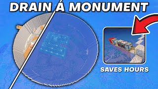 Minecraft How to DRAIN AN OCEAN MONUMENT  Efficient, Fast