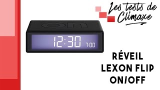 Test d'un réveil Lexon LR130G3 Flip On/Off (vidéo sans la voix) 