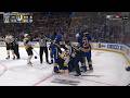 Buffalo Sabres vs Boston Bruins 3rd Period Scrum, Misconducts Handed Out
