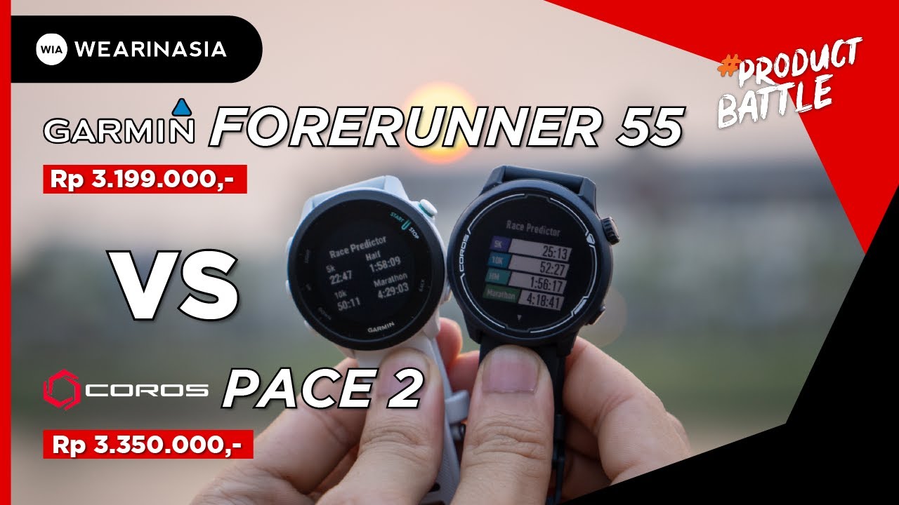 GARMIN FORERUNNER 55 ATAU COROS PACE 2 