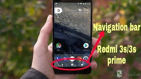 How to enable Navigation bar || Redmi 3s/3s prime || Google pixel ROM ||
