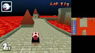 Mario Kart DS (CTGP Nitro - Custom Tracks) #16 150cc N64 Cup with Toad