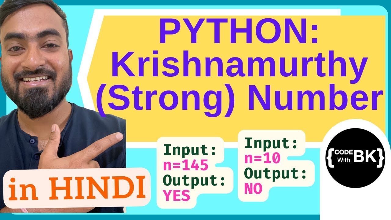 Python program to check if a number is Krishnamurthy Number (strong ...