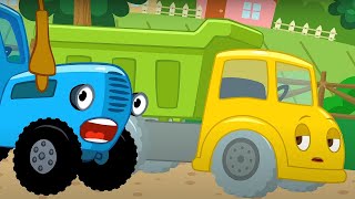 Песни для детей - Синий трактор - Мультики про машинки и транспорт