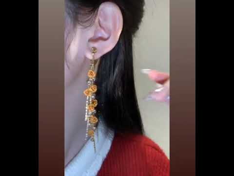 Latest Gold Long Earring Design 💗🥰💗💞#bestearring #gold #22kgold #j... |  TikTok