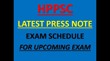 HPPSC LATEST EXAM SCHEDULE
