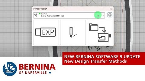 BERNINA Design Transfer with WIFI and More