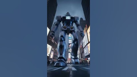 A robot walking through the city #transformers #optimusprime #transformersprime