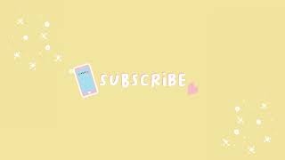 Cute subscribe button free templates🍋