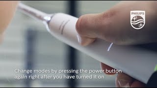 How to change modes of a Philips Sonicare DiamondClean screenshot 5