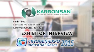 Fatih Yilmaz Karbonsan Bursa Turkey About 14Th Cryogen-Expo-2015 Exhibition