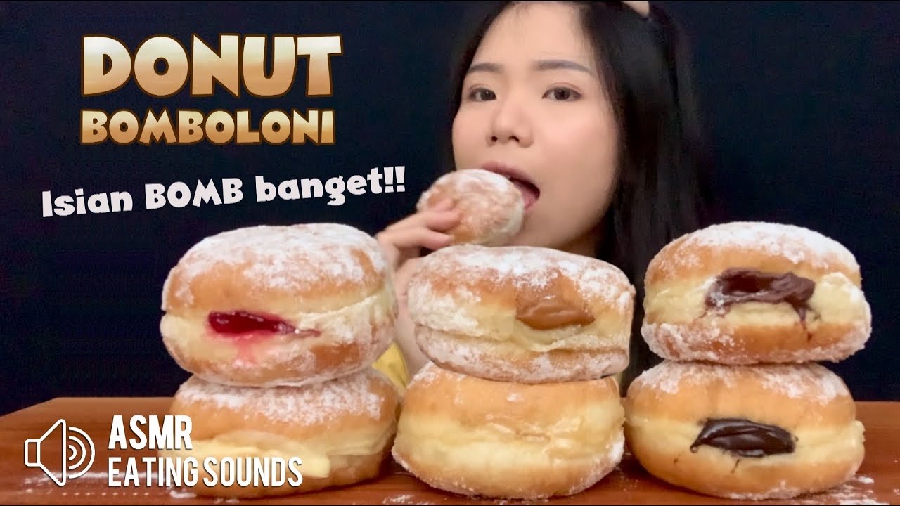 ASMR MUKBANG BOMBOLONI // Isiannya BOMB banget || ASMR INDONESIA
