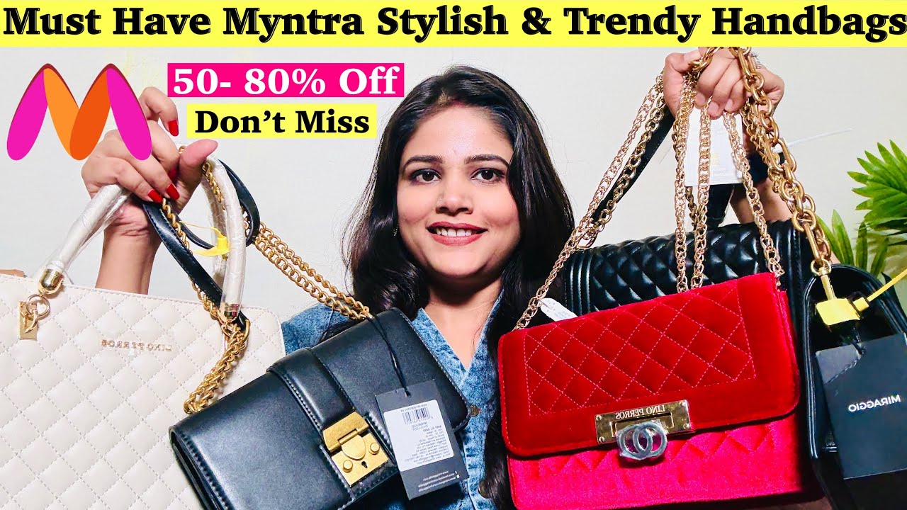 Myntra Trending & Stylish Handbag 👜 Sling bag, shoulder bag, clutch premium bag collection Review✅