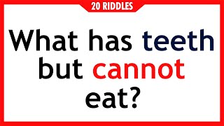 Can YOU Solve These 20 Tricky RIDDLES? 🤔 | Riddles Quiz | Part 2