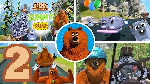 Grizzy and the Lemmings Yummy Run - Gameplay Walkthrough Part 2 (Android/iOS)