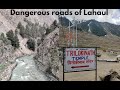 Visiting triloknath temple lahaul  almost got stuck on the road  dangerous roads of lahaul