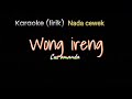 Wong ireng (karaoke plus lirik) cus Amanda / nada cewek
