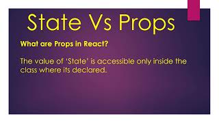 6. React Js State Vs Props | Difference between State and Props in Reactjs | React Js Tutorial