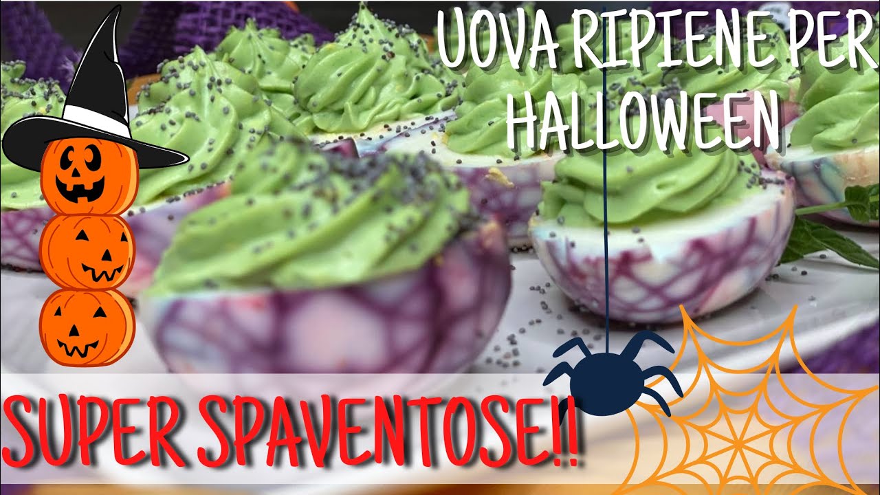 UOVA RIPIENE SPAVENTOSE PER HALLOWEEN 🎃/HALLOWEEN EGGS