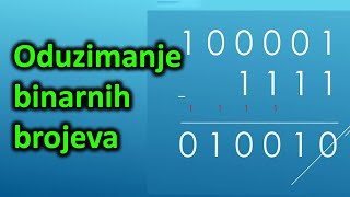 Oduzimanje Binarnih Brojeva - Binarno Oduzimanje - Kako Oduzimati Binarne Brojeve