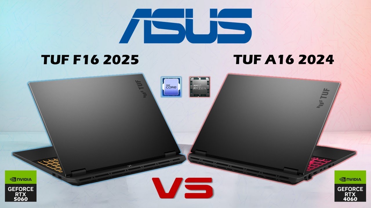 Asus TUF F16 2025 vs TUF A16 FA608 - spec review & comparison