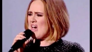 See a Nervous Adele Crack up During Her X Factor Performance of “Hello”