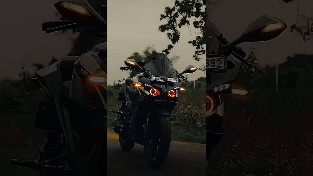 Bajaj Pulser Rs 200 Black Colour Bike Lover