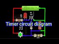 Timer Monostable Circuit diagram /Transistor delay timer #khairunelectronicsbd