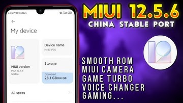 MIUI 12.5.6 China Stable For Redmi Note 7 Pro | MIUI China Stable | Smooth ROM With Amazing Gaming