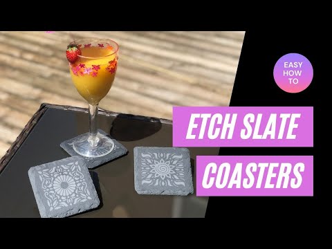 How To: Etch Slate Coasters Using Your Cricut Smart Cutting Machine