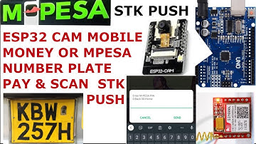 Esp32 cam number plate scan with mobile money | mpesa stk push