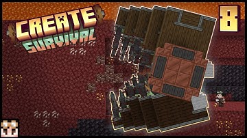 Eating the Nether for 1000 NETHERITE BLOCKS – Minecraft Create Mod