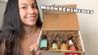 MOONXCOSMETICS UNBOXING REVIEW | HANDMADE VEGAN PRODUCTS