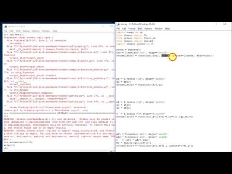 Basic operations in Theano: vectors, functions, shared variables