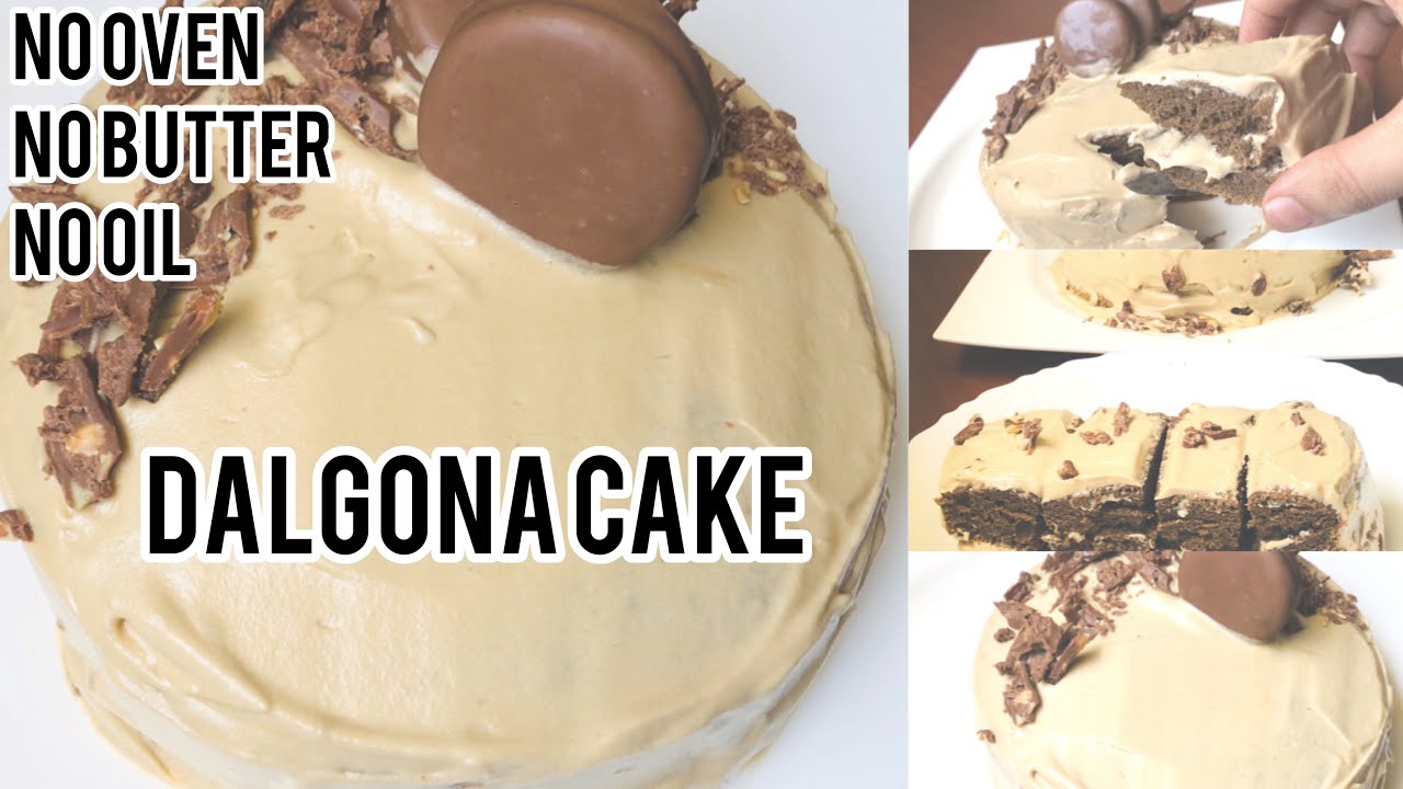Dalgona Cake without Oven,Oil & Butter | Coffee Cake ...