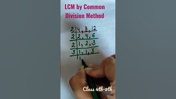 LCM by Common division method|Class 4th-8th|Maths