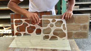 COMO HACER PLANTILLAS PARA ESTAMPADOS EN CEMENTO / how to make fiberglass stencils
