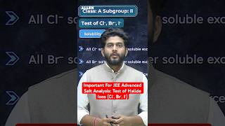 Master Salt Analysis: Test of Halide Ions (Cl⁻, Br⁻, I⁻) | Inorganic Chemistry | Nitin Sharma Sir