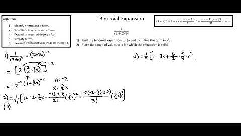 A Level Mathematics 9709: Binomial expansion example 3