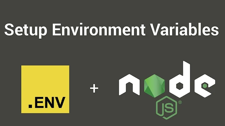 Setup environment variables with Node.js + Dotenv Tutorial