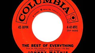 Video thumbnail of "1959 OSCAR-NOMINATED SONG: The Best Of Everything - Johnny Mathis"