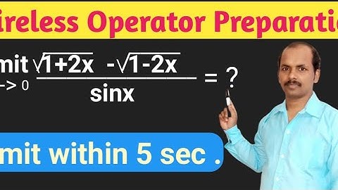 Wbp Wireless Operator Mains Preparation || Wireless Operator Maths || Limits Short Tricks.