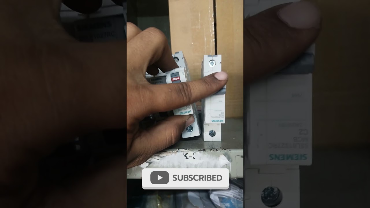 SIEMENS SINGLE POLE MCB )2 AMPEER MCB #simens #productreview #2 AMPEER