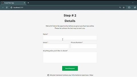 Multi Step Form using React Next TypeScript and Tailwind CSS || 👇Code Link in Comment👇