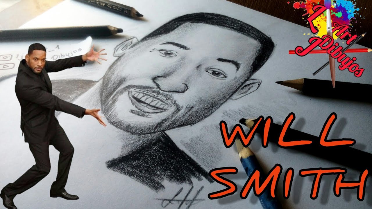 How to Draw Will Smith, Coloring Page, Trace Drawing