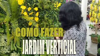Como fazer um Jardim Vertical Artificial ou Mural com plantas artificiais