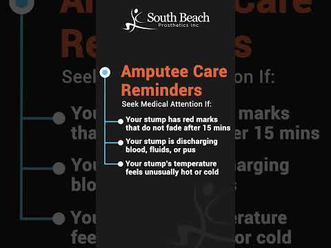 As an amputee, self-checks & open communication are key to maintaining health & prosthetic function.