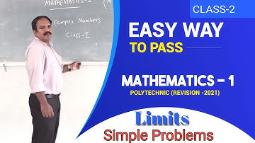 Class-2 Limits Mathematics-1(2021-Revision) Polytechnic Mathematics
