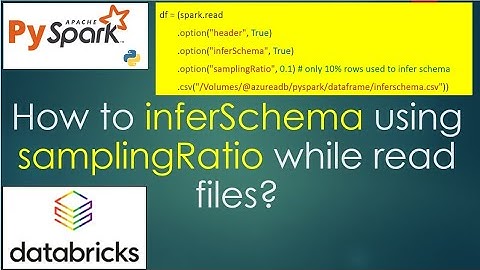 44. How to inferSchema using samplingRatio while read files? | #pyspark PART 44